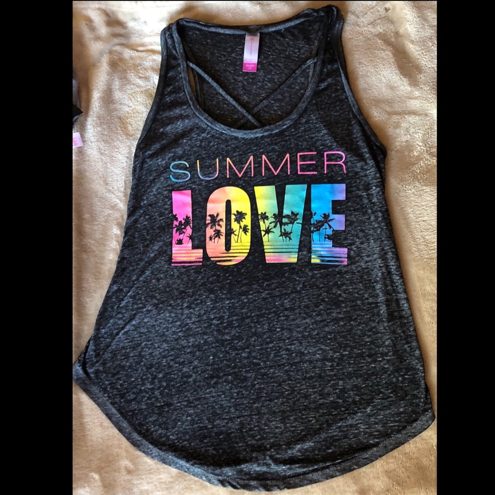 NWOT‼️ Black; Criss-Cross Neck Tank